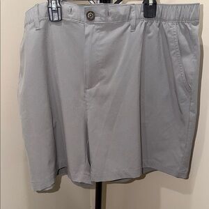 chubbies Light Gray Flat-Front Performance Shorts